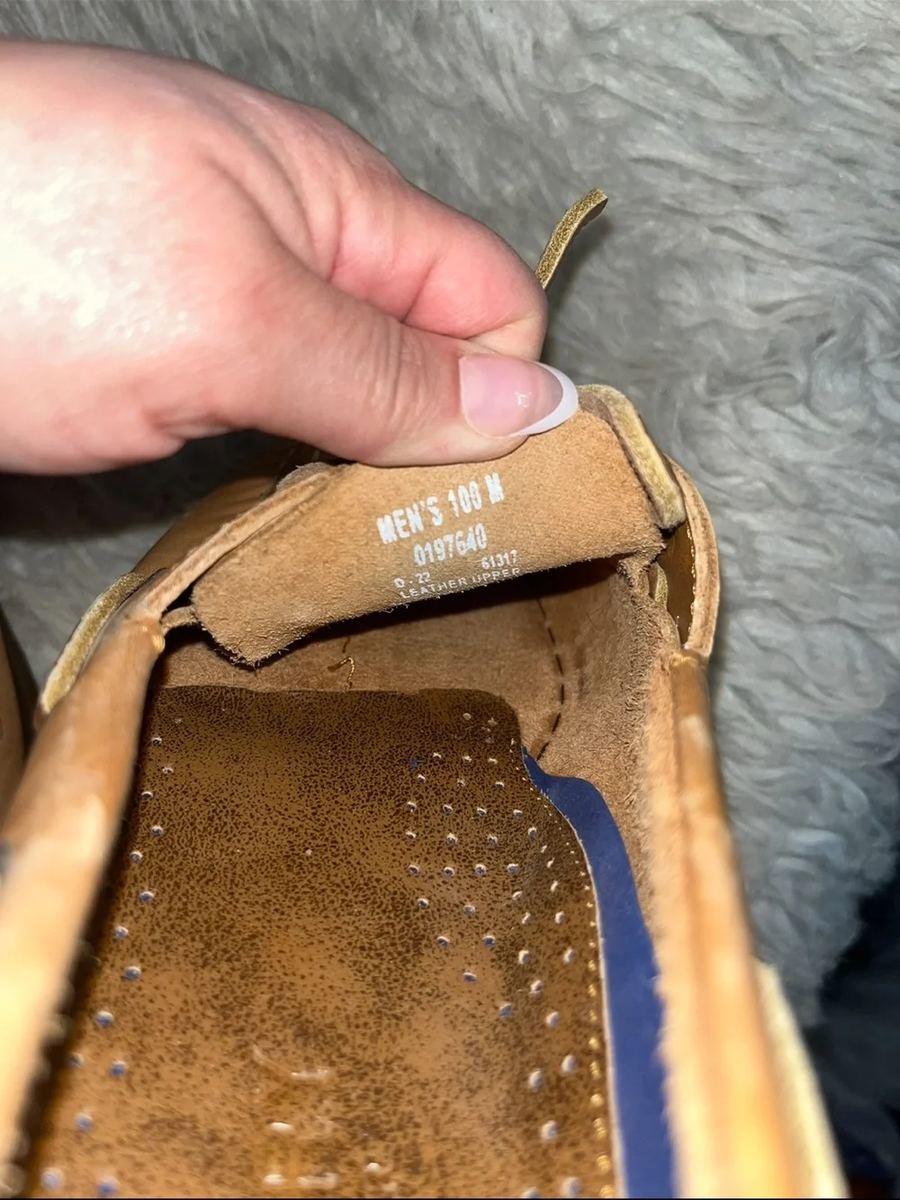 Sperry Light Brown Leather Boat Shoes